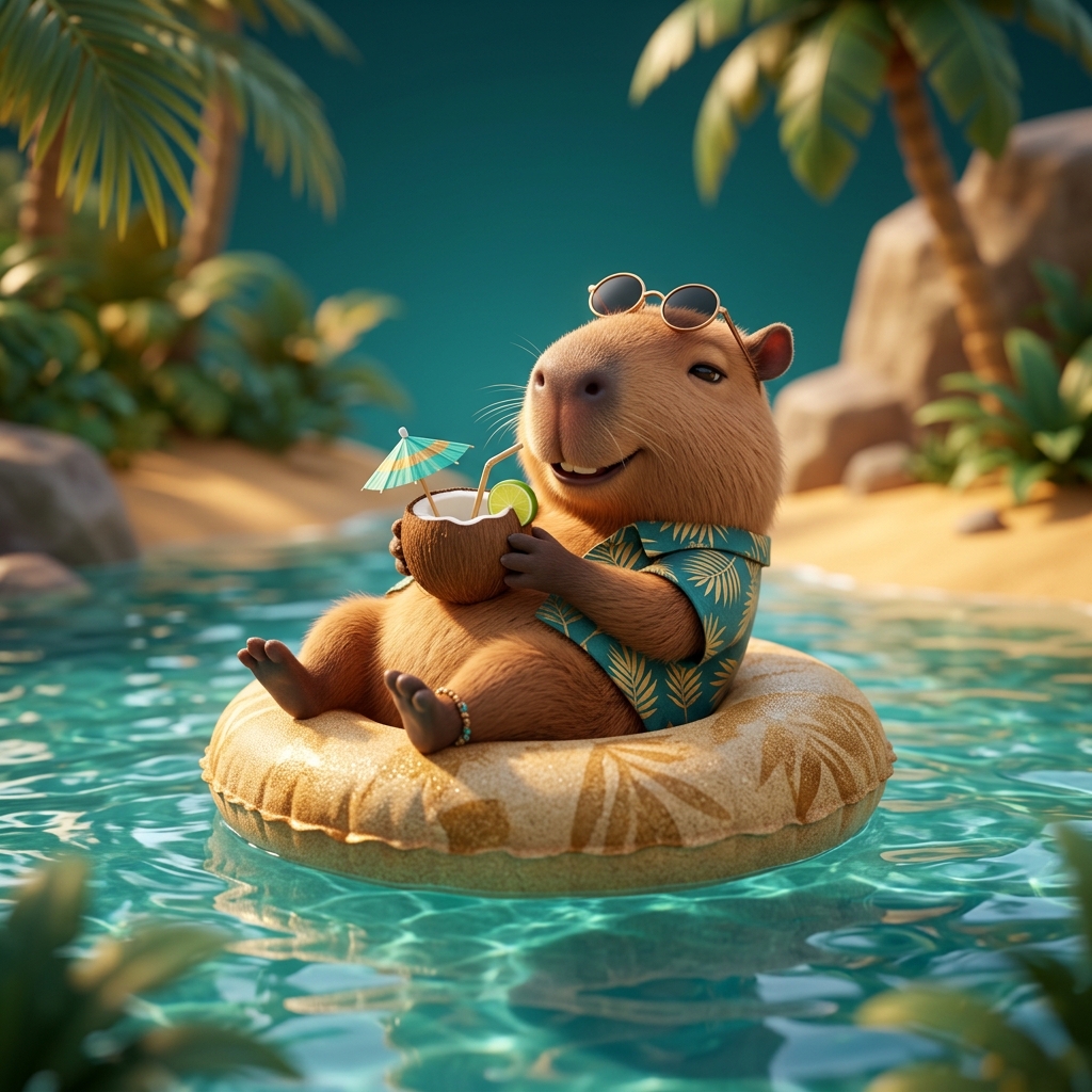 Lagoon Capybara Logo